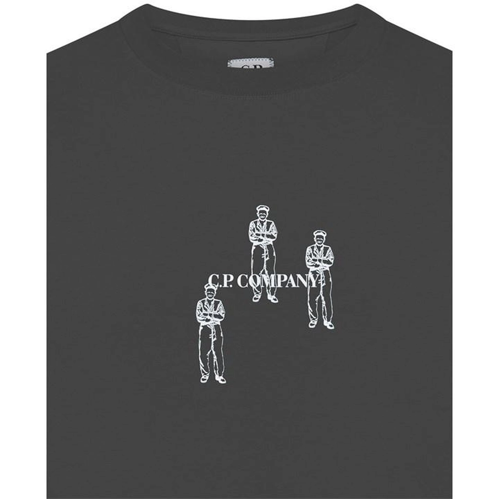 CP Company Graphic Print T-Shirt - Black